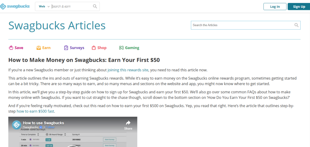 Swagbucks    